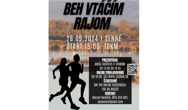 BEH VTÁČÍM RAJOM 28.09.2024